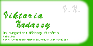 viktoria nadassy business card